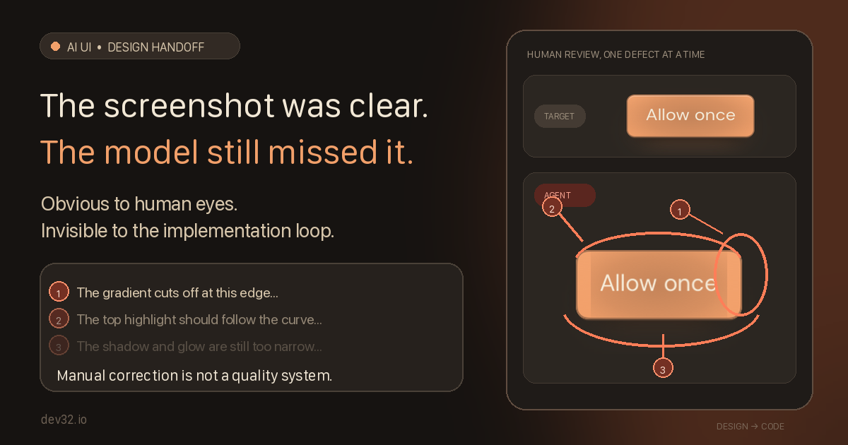 AI Misses Obvious UI Defects. A Calibrated Visual Diff Catches Them.